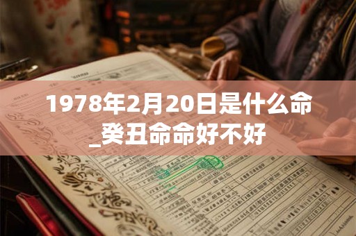 1978年2月20日是什么命_癸丑命命好不好