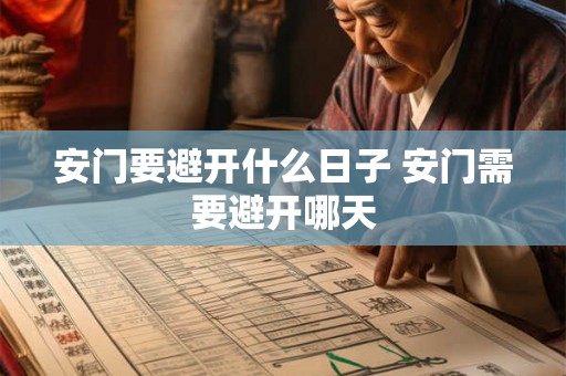 安门要避开什么日子 安门需要避开哪天