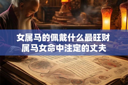 女属马的佩戴什么最旺财 属马女命中注定的丈夫