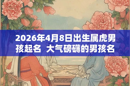 2026年4月8日出生属虎男孩起名  大气磅礴的男孩名字