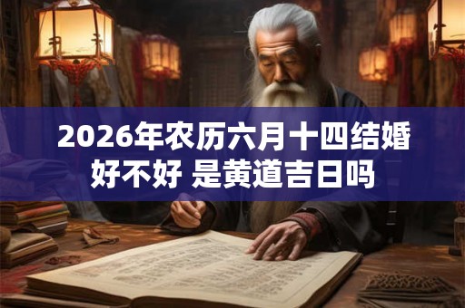 2026年农历六月十四结婚好不好 是黄道吉日吗