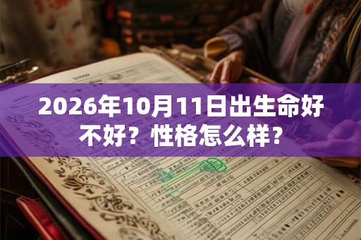 2026年10月11日出生命好不好？性格怎么样？