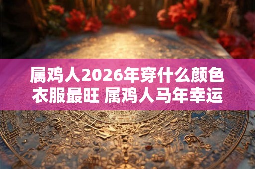 属鸡人2026年穿什么颜色衣服最旺 属鸡人马年幸运色是什么