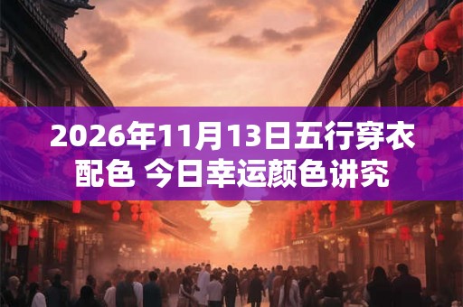 2026年11月13日五行穿衣配色 今日幸运颜色讲究
