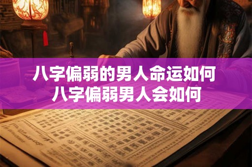 八字偏弱的男人命运如何 八字偏弱男人会如何 八字偏弱的男人命运如何 八字偏弱男人会如何