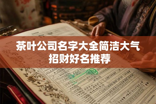 茶叶公司名字大全简洁大气 招财好名推荐