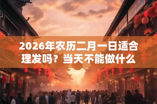 2026年农历二月一日适合理发吗？当天不能做什么