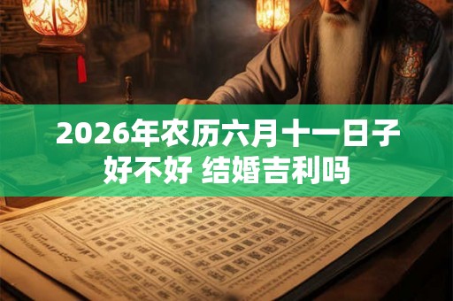 2026年农历六月十一日子好不好 结婚吉利吗