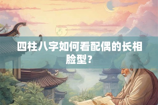 四柱八字如何看配偶的长相脸型？