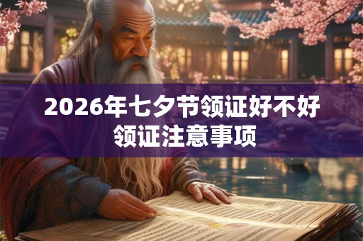 2026年七夕节领证好不好 领证注意事项