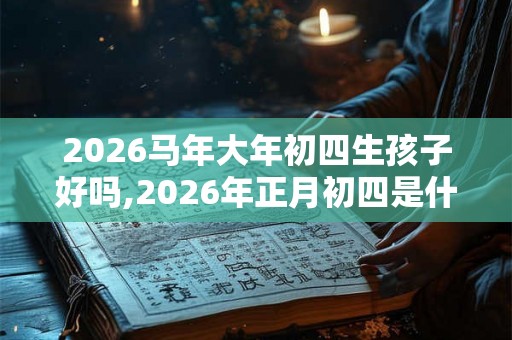 2026马年大年初四生孩子好吗,2026年正月初四是什么星座 2026马年大年初四生孩子好吗,2026年正月初四是什么星座