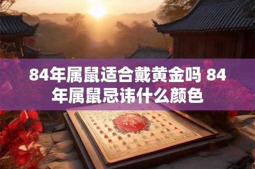 84年属鼠适合戴黄金吗 84年属鼠忌讳什么颜色 84年属鼠适合戴黄金吗 84年属鼠忌讳什么颜色