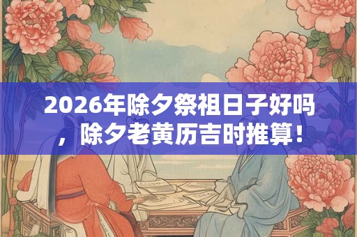 2026年除夕祭祖日子好吗，除夕老黄历吉时推算！