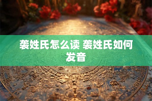 袭姓氏怎么读 袭姓氏如何发音 袭姓氏怎么读 袭姓氏如何发音