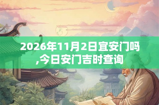2026年11月2日宜安门吗,今日安门吉时查询