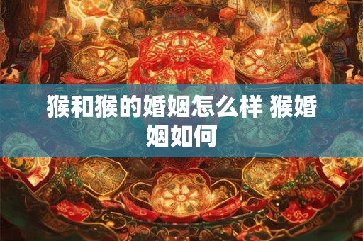 猴和猴的婚姻怎么样 猴婚姻如何 猴和猴的婚姻怎么样 猴婚姻如何