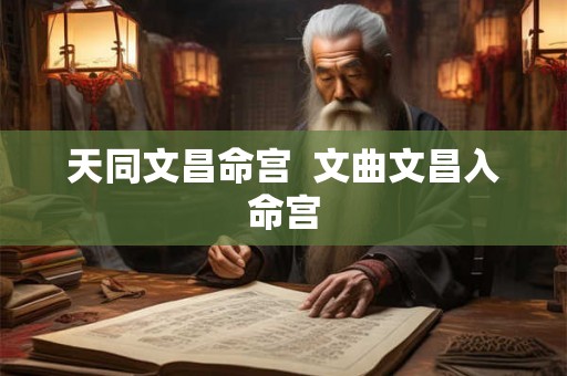 天同文昌命宫  文曲文昌入命宫