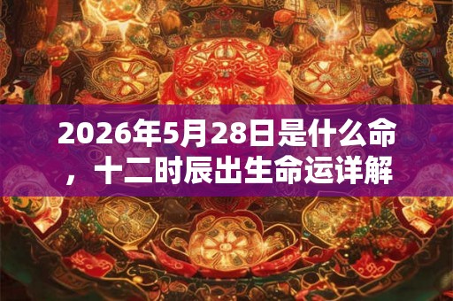 2026年5月28日是什么命，十二时辰出生命运详解