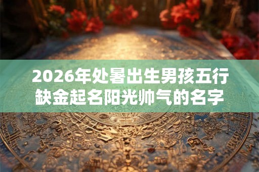 2026年处暑出生男孩五行缺金起名阳光帅气的名字
