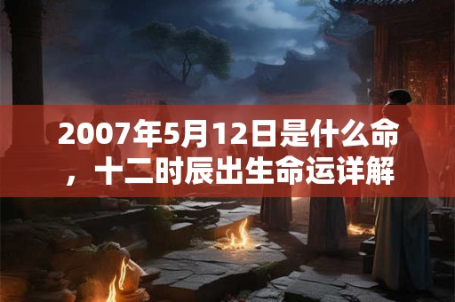 2007年5月12日是什么命，十二时辰出生命运详解