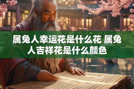 属兔人幸运花是什么花 属兔人吉祥花是什么颜色 属兔人幸运花是什么花 属兔人吉祥花是什么颜色