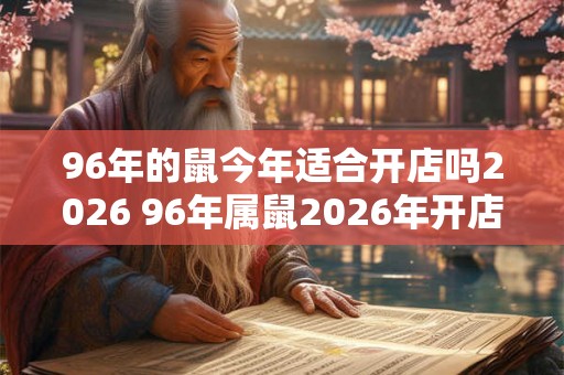 96年的鼠今年适合开店吗2026 96年属鼠2026年开店注意事项