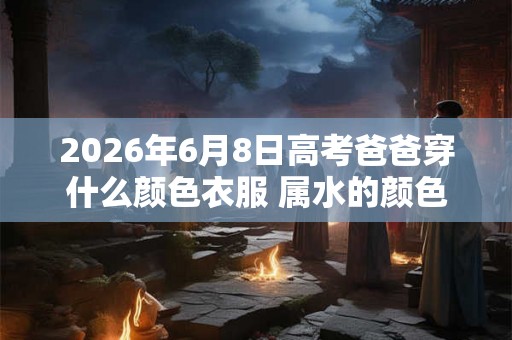 2026年6月8日高考爸爸穿什么颜色衣服 属水的颜色