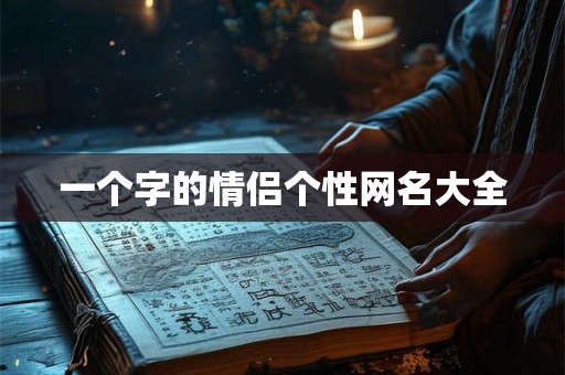 一个字的情侣个性网名大全