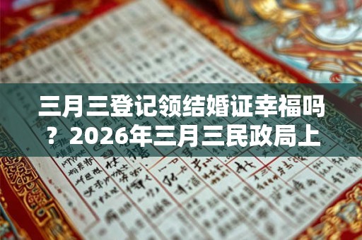 三月三登记领结婚证幸福吗？2026年三月三民政局上班吗？
