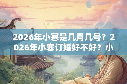 2026年小寒是几月几号？2026年小寒订婚好不好？小寒有什么忌讳？