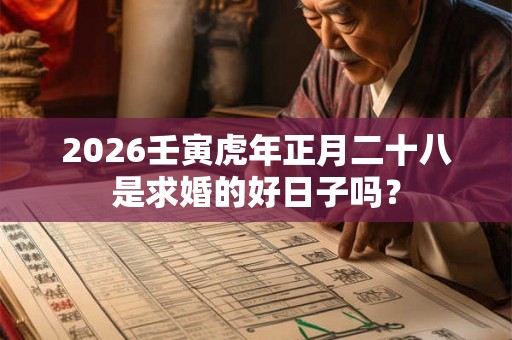2026壬寅虎年正月二十八是求婚的好日子吗？