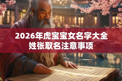 2026年虎宝宝女名字大全姓张取名注意事项 2026年虎宝宝女名字大全姓张取名注意事项