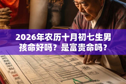 2026年农历十月初七生男孩命好吗？是富贵命吗？