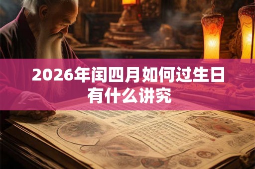 2026年闰四月如何过生日 有什么讲究