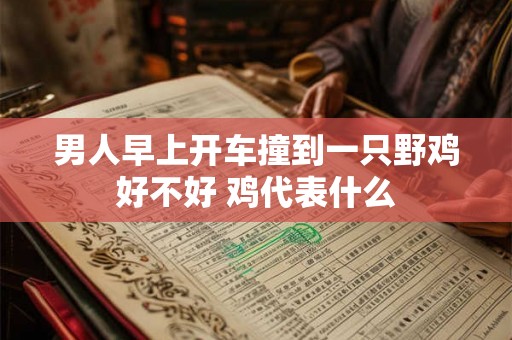男人早上开车撞到一只野鸡好不好 鸡代表什么