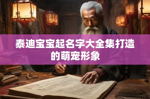 泰迪宝宝起名字大全集打造的萌宠形象 泰迪宝宝起名字大全集打造的萌宠形象