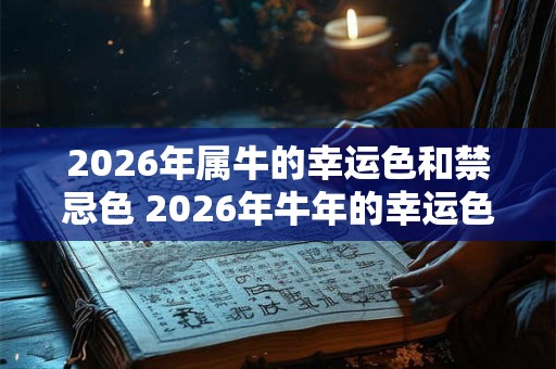 2026年属牛的幸运色和禁忌色 2026年牛年的幸运色和忌色是什么