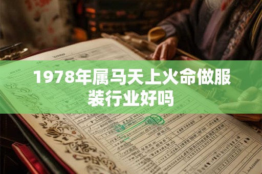 1978年属马天上火命做服装行业好吗