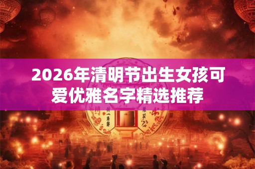 2026年清明节出生女孩可爱优雅名字精选推荐