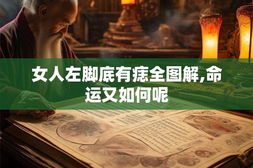女人左脚底有痣全图解,命运又如何呢