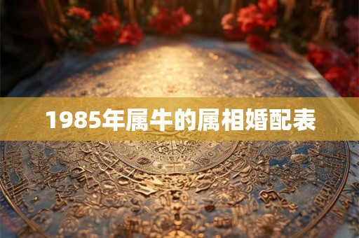 1985年属牛的属相婚配表