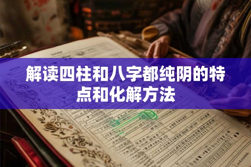 解读四柱和八字都纯阴的特点和化解方法