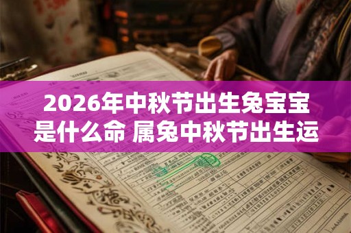 2026年中秋节出生兔宝宝是什么命 属兔中秋节出生运势