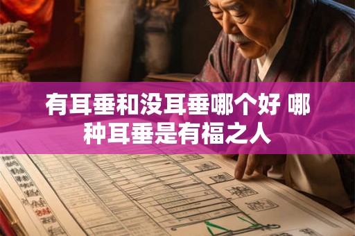 有耳垂和没耳垂哪个好 哪种耳垂是有福之人