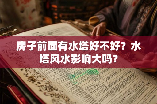 房子前面有水塔好不好？水塔风水影响大吗？