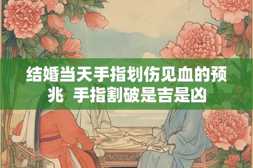 结婚当天手指划伤见血的预兆  手指割破是吉是凶