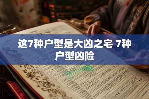 这7种户型是大凶之宅 7种户型凶险 这7种户型是大凶之宅 7种户型凶险