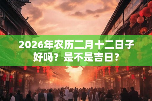 2026年农历二月十二日子好吗?是不是吉日? 2026年农历二月十二日子好吗?是不是吉日?