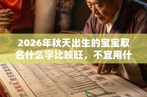 2026年秋天出生的宝宝取名什么字比较旺，不宜用什么字取名？