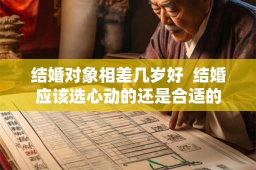 结婚对象相差几岁好  结婚应该选心动的还是合适的
